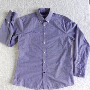 Tommy Hilfiger Wrinkle Free Cotton Long Sleeve Button Down Shirt Neck Size 16